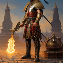 AI Generated Image in style of Fantasy Ottoman Warrior