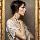 AI Generated Image in style of Portrait in the style of Helen Knoop