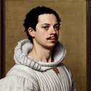 AI Generated Image in style of Portrait in the style of Artemisia Gentileschi
