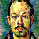 AI Generated Image in style of Portrait in the style of Paul Cézanne