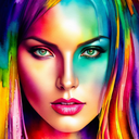 AI Generated Image in style of Colorful Portrait