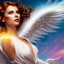 AI Generated Image in style of Golden Angel