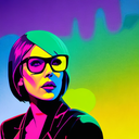 AI Generated Image in style of Electric Pop Art