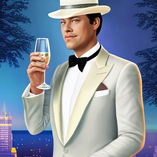 Sample of AI Generated Picture in style of Gatsby