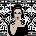 AI Generated Image in style of Art deco