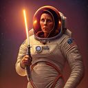 AI Generated Image in style of Mars Astronaut