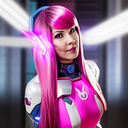AI Generated Image in style of D.VA Portrait