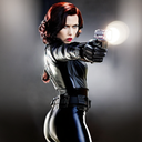 AI Generated Image in style of Black Widow Aiming