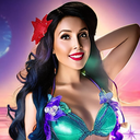 AI Generated Image in style of Princess Ariel