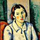 AI Generated Picture in Style of Portrait in the style of Paul Cézanne