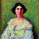 AI Generated Image in style of Portrait in the style of Claude Monet