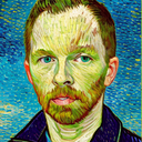AI Generated Picture in Style of Portrait in the style of Vincent van Gogh