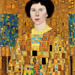 Sample of AI Generated Picture in style of Portrait in the style of Gustav Klimt