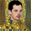 AI Generated Image in style of Portrait in the style of Gustav Klimt