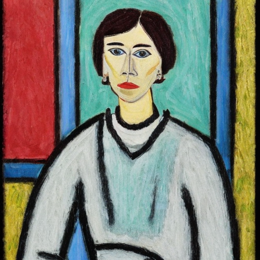 Sample of AI Generated Picture in style of Portrait in the style of Pablo Picasso