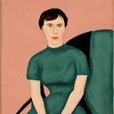 AI Generated Picture in Style of Portrait in the style of Georgia O'Keeffe
