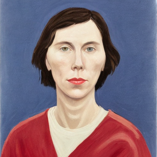 Sample of AI Generated Picture in style of Portrait in the style of Georgia O'Keeffe