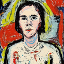 AI Generated Picture in Style of Portrait in the style of Jackson Pollock