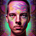 AI Generated Image in style of Psychedelic Portrait