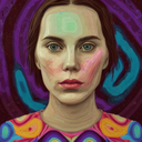 AI Generated Picture in Style of Psychedelic Portrait