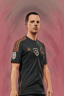 AI Generated Image in style of Soccer Player