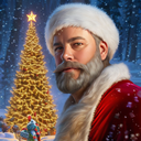 AI Generated Image in style of Santa Claus